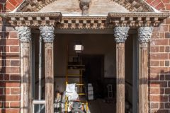 Venetian window with sheet-lead ornament used to make Corinthian capitals