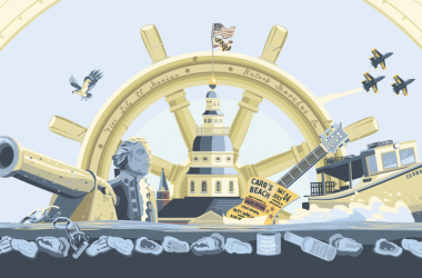 Historic Annapolis billboard public art design by Kyle Conway